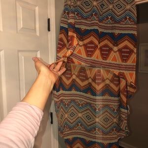 Forever 21 Tribal high low shirt